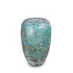 MOTYGINO OCEAN BLUE FLOWER VASE H34CM - مزهرية زهور زجاجية خضراء