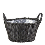 DUBNA DARK BROWN PLANTER - سلة دوبنا