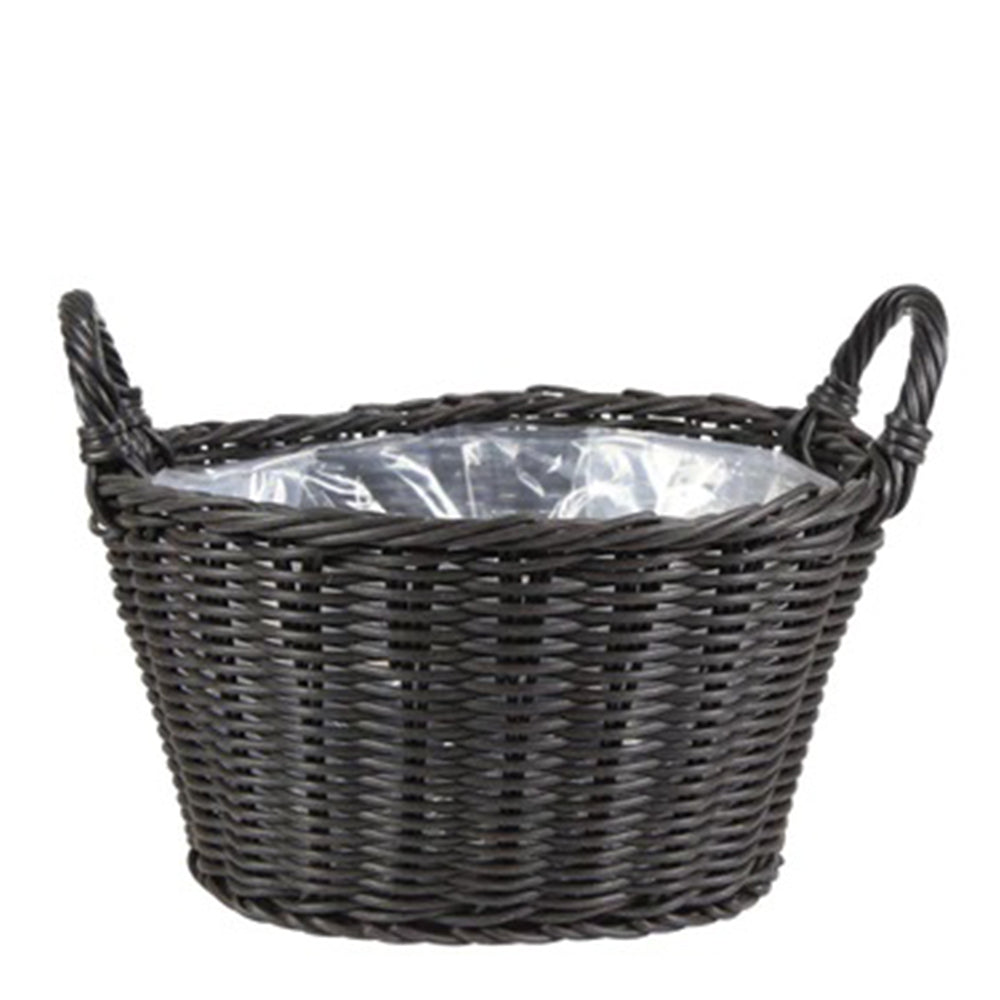 DUBNA DARK BROWN PLANTER - سلة دوبنا