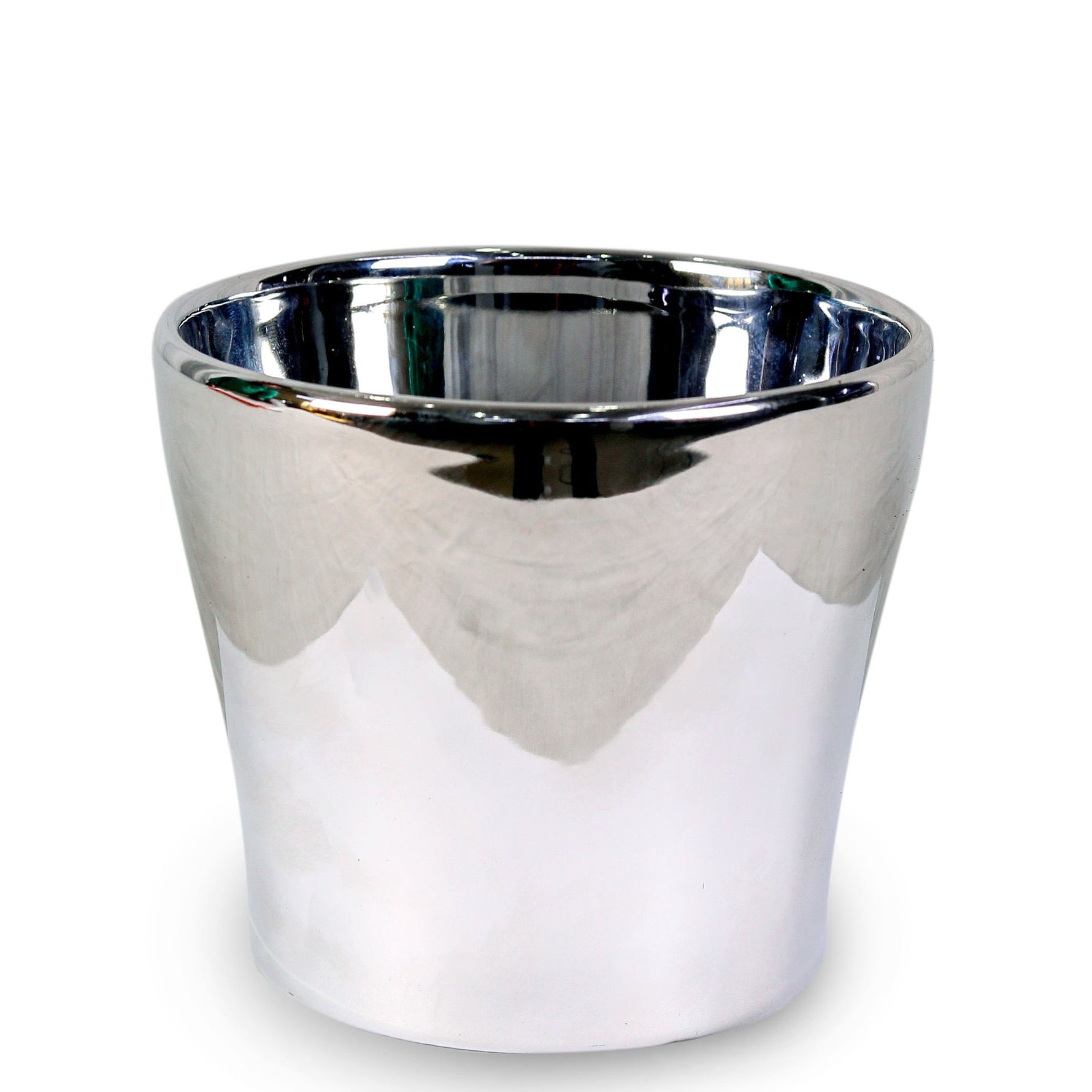 YONKERS GLEAMING MIRROR-SILVER POT D13CM - حوض يونكرز