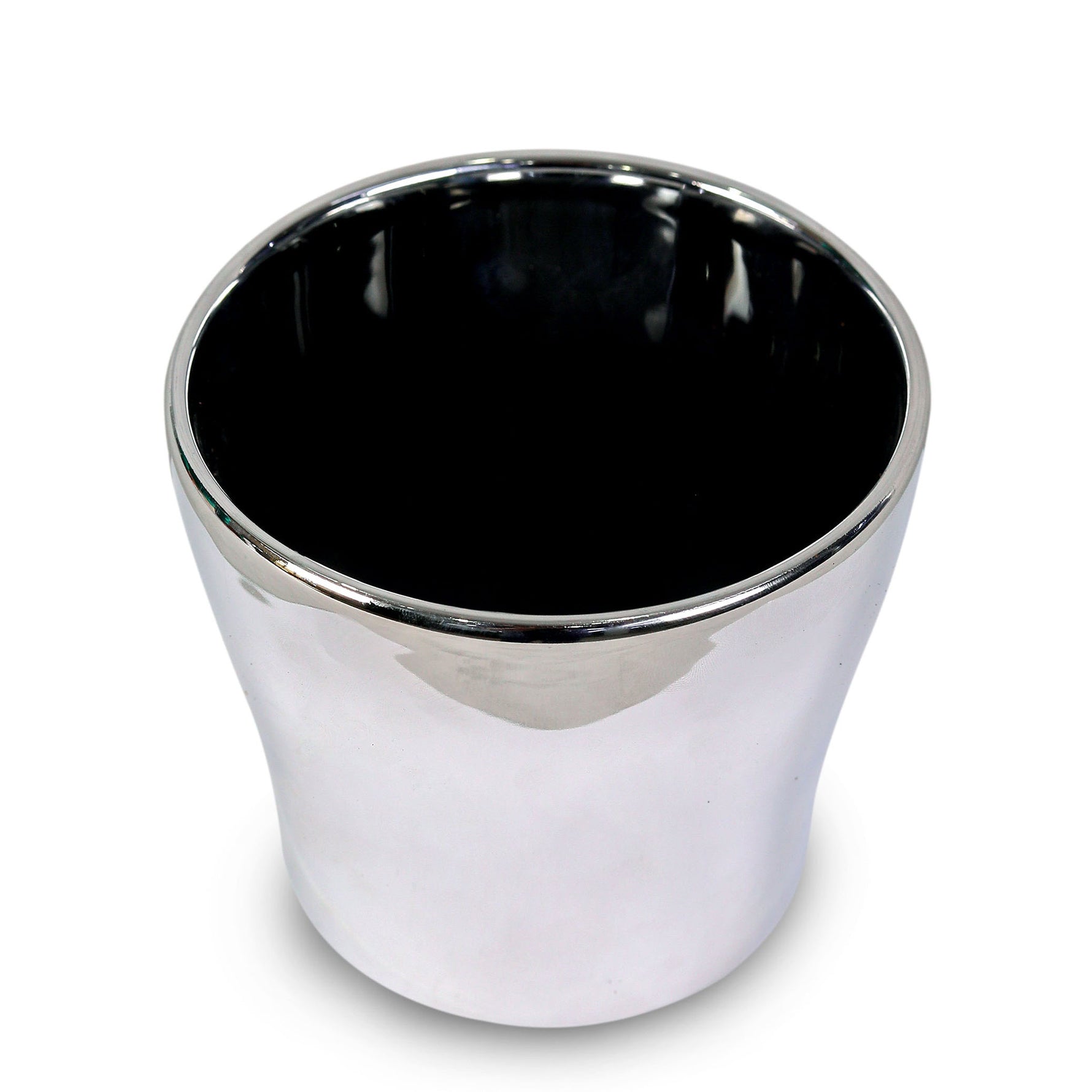 YONKERS GLEAMING MIRROR-SILVER POT D13CM - حوض يونكرز