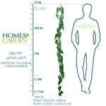 ARTIFICIAL CALADIUM GREEN H180CM - كالاديوم اخضر صناعي