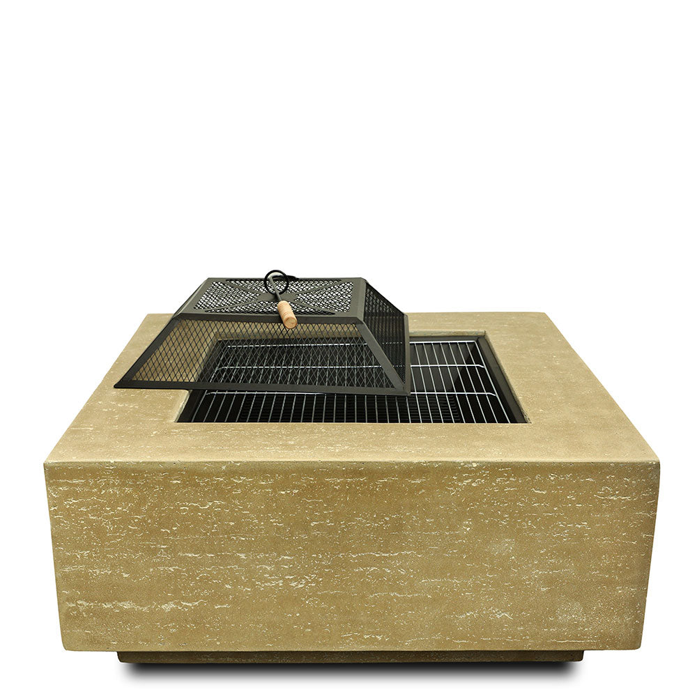TELFORD BEIGE SQUARE FIRE PIT