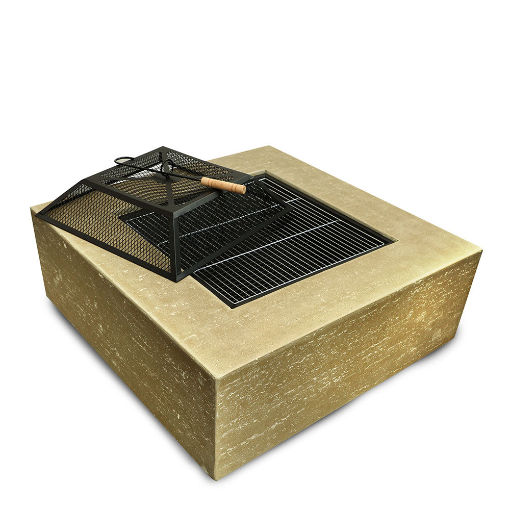 TELFORD BEIGE SQUARE FIRE PIT