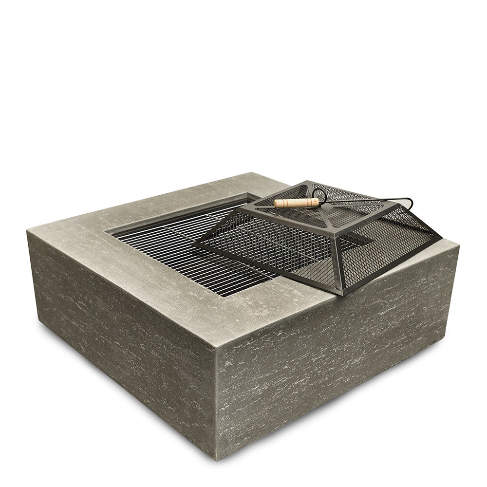 TELFORD GREY SQUARE FIRE PIT