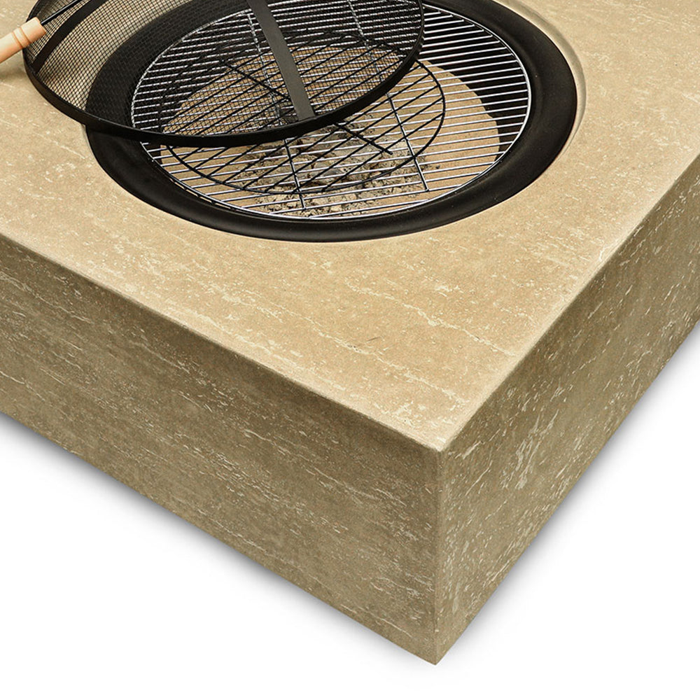 SWINDON BEIGE RECTANGULAR FIRE PIT