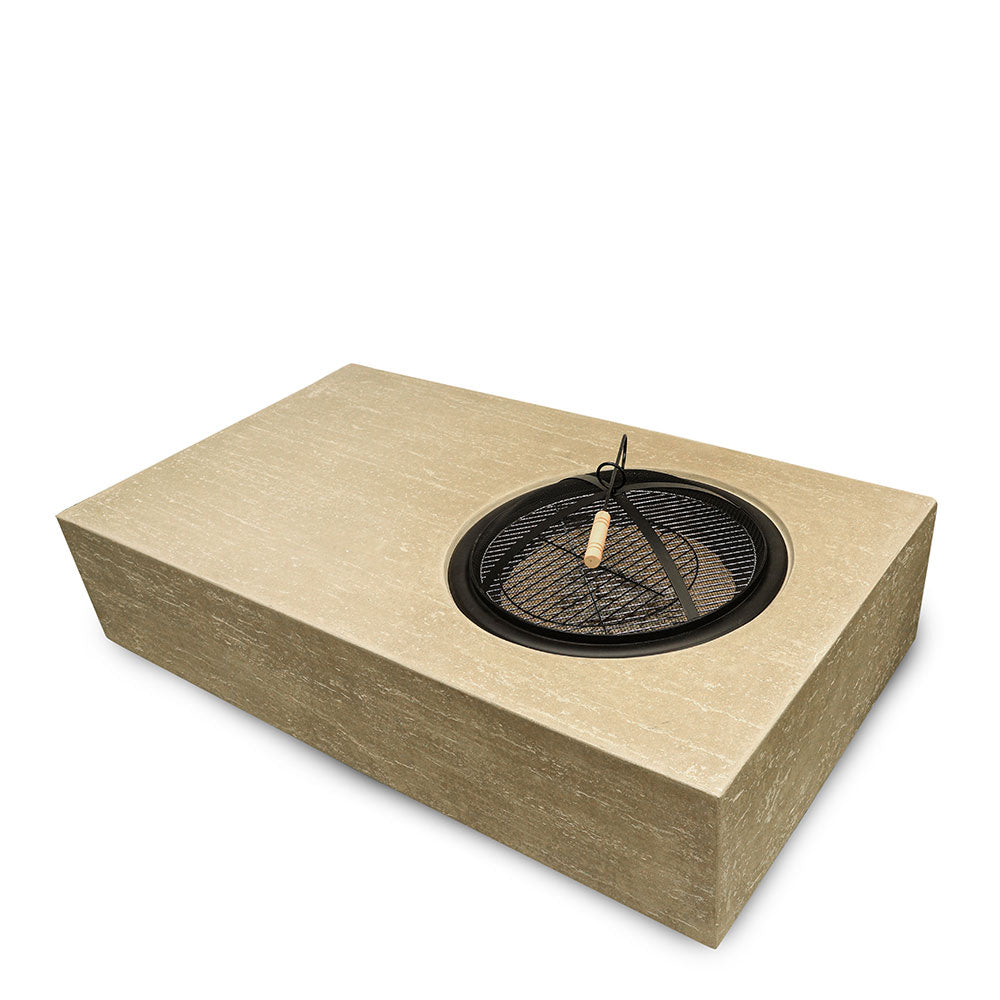 SWINDON BEIGE RECTANGULAR FIRE PIT