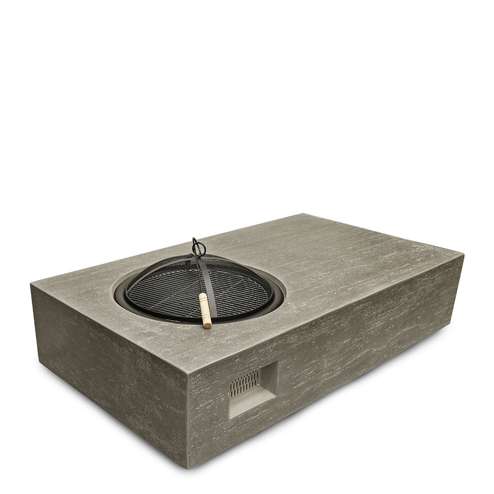 SWINDON GREY RECTANGULAR FIRE PIT