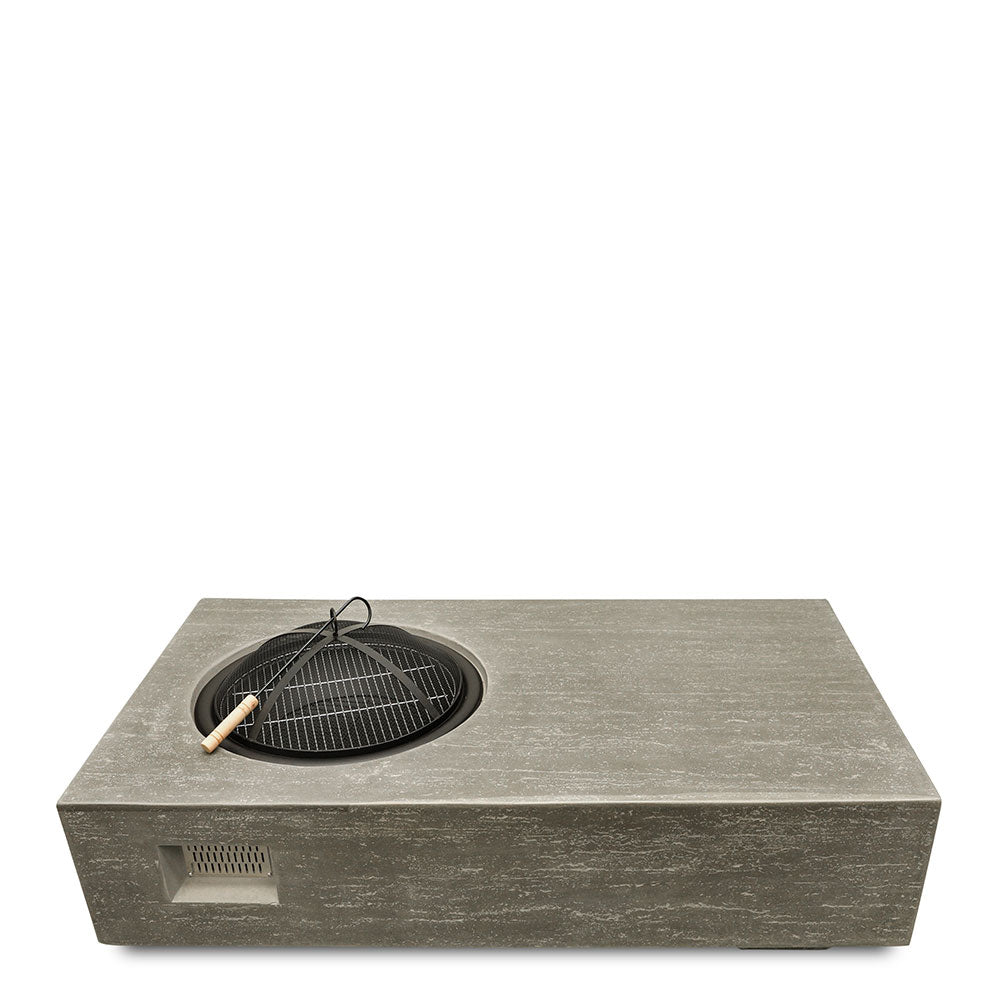 SWINDON GREY RECTANGULAR FIRE PIT