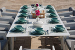 LIMBOURG WHITE VERSATILE DINING SET L-215CM (EXPANDABLE TO 315CM) - طقم طاولة طعام - أبيض