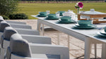 LIMBOURG WHITE VERSATILE DINING SET L-215CM (EXPANDABLE TO 315CM) - طقم طاولة طعام - أبيض