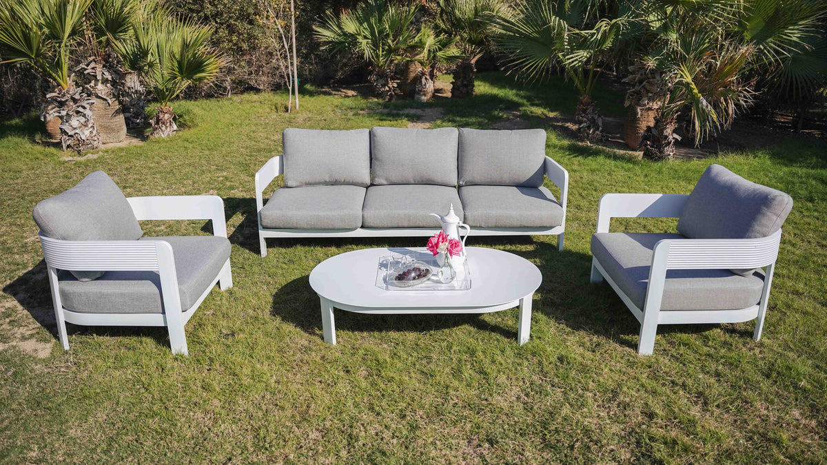 LEUVEN WHITE SOFA SET - طقم أريكة - أبيض