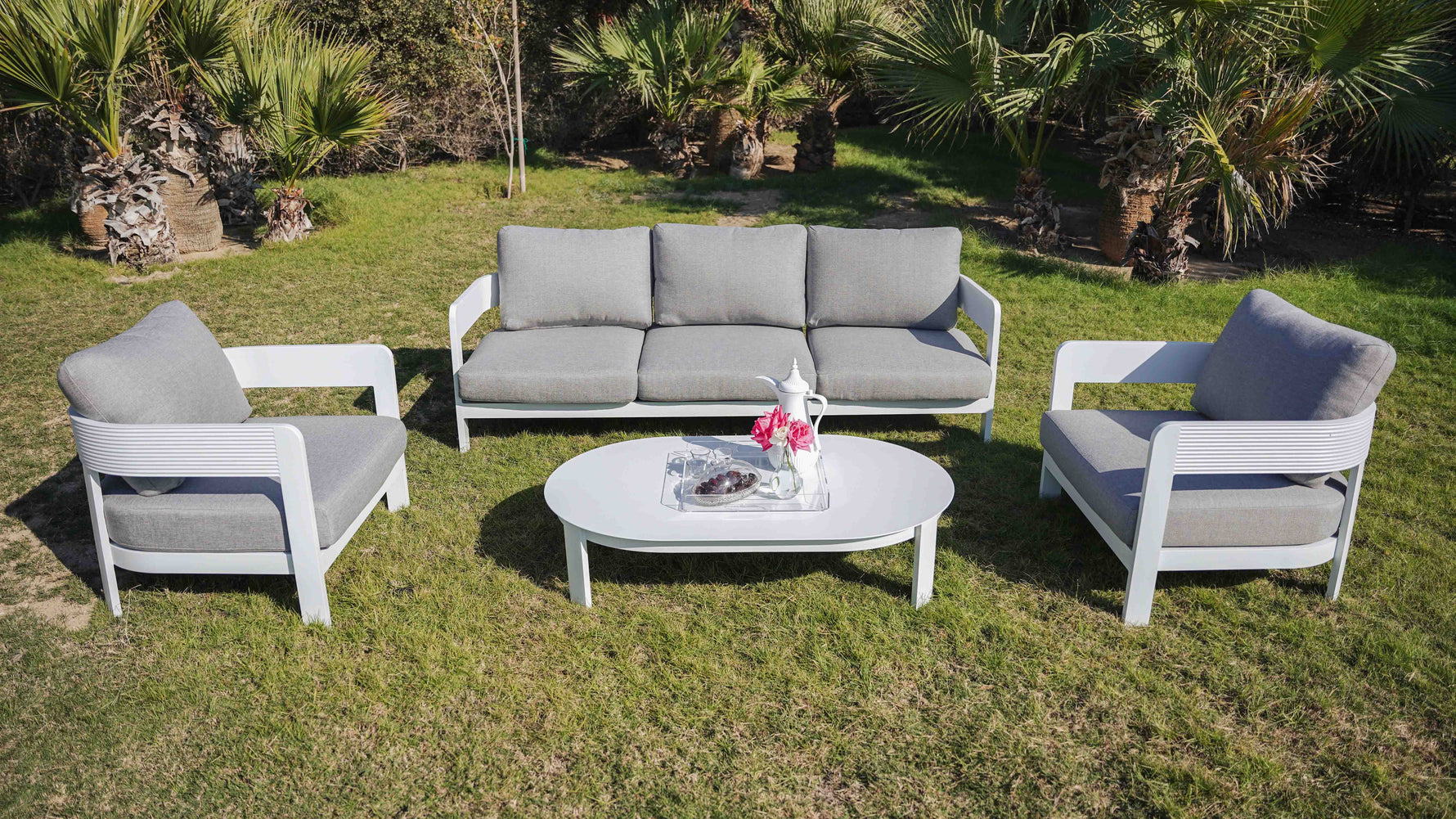 LEUVEN WHITE SOFA SET - طقم أريكة - أبيض