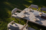 LIMBOURG BEIGE VERSATILE DINING SET L-215CM (EXPANDABLE TO 315CM) - طقم طاولة طعام - بيج