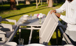 LIMBOURG BEIGE VERSATILE DINING SET L-215CM (EXPANDABLE TO 315CM) - طقم طاولة طعام - بيج