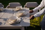 LIMBOURG BEIGE VERSATILE DINING SET L-215CM (EXPANDABLE TO 315CM) - طقم طاولة طعام - بيج