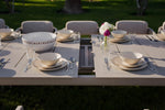 LIMBOURG BEIGE VERSATILE DINING SET L-215CM (EXPANDABLE TO 315CM) - طقم طاولة طعام - بيج