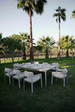 LIMBOURG BEIGE VERSATILE DINING SET L-215CM (EXPANDABLE TO 315CM) - طقم طاولة طعام - بيج