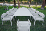 LIMBOURG BEIGE VERSATILE DINING SET L-215CM (EXPANDABLE TO 315CM) - طقم طاولة طعام - بيج