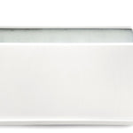 BOLOGNA RECTANGULAR POT WITH PLATE MATTE WHITE حوض بولونيا المستطيل ابيض مع صحن