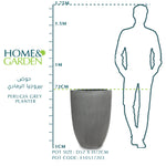 PERUGIA GREY PLANTER 40 CM - حوض بيروجيا الرمادي 40 سم