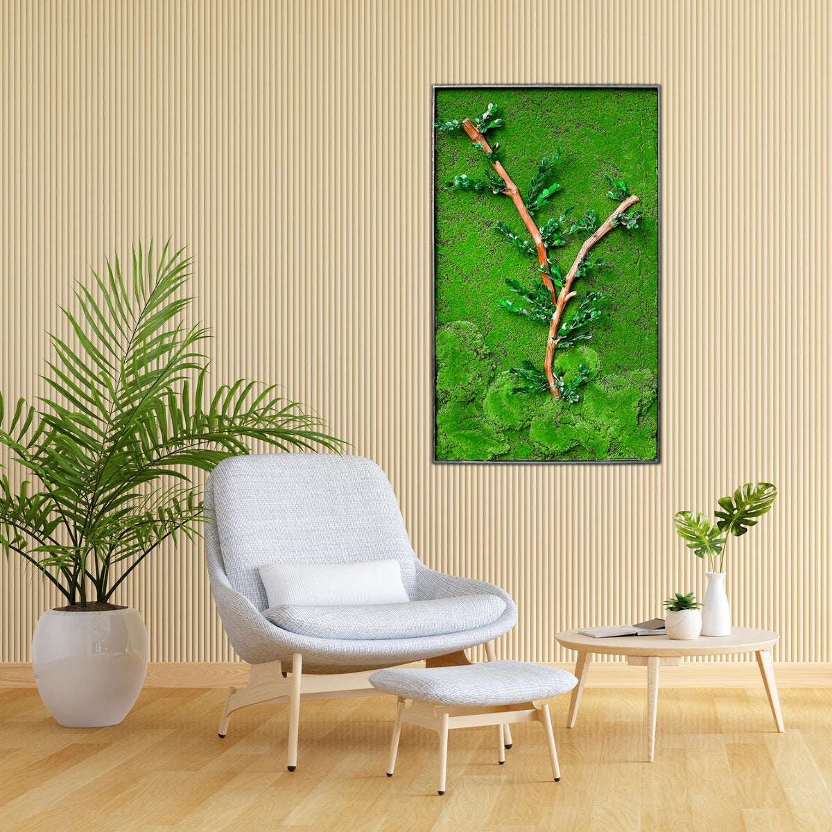 CUSTOMIZED ARTIFICIAL MOSS FRAME - DESIGN 6- إطار مصنوع من الطحلب الاصطناعي حسب الطلب - التصميم 6