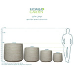 MATERA WHITE PLANTER - حوض ماتيرا