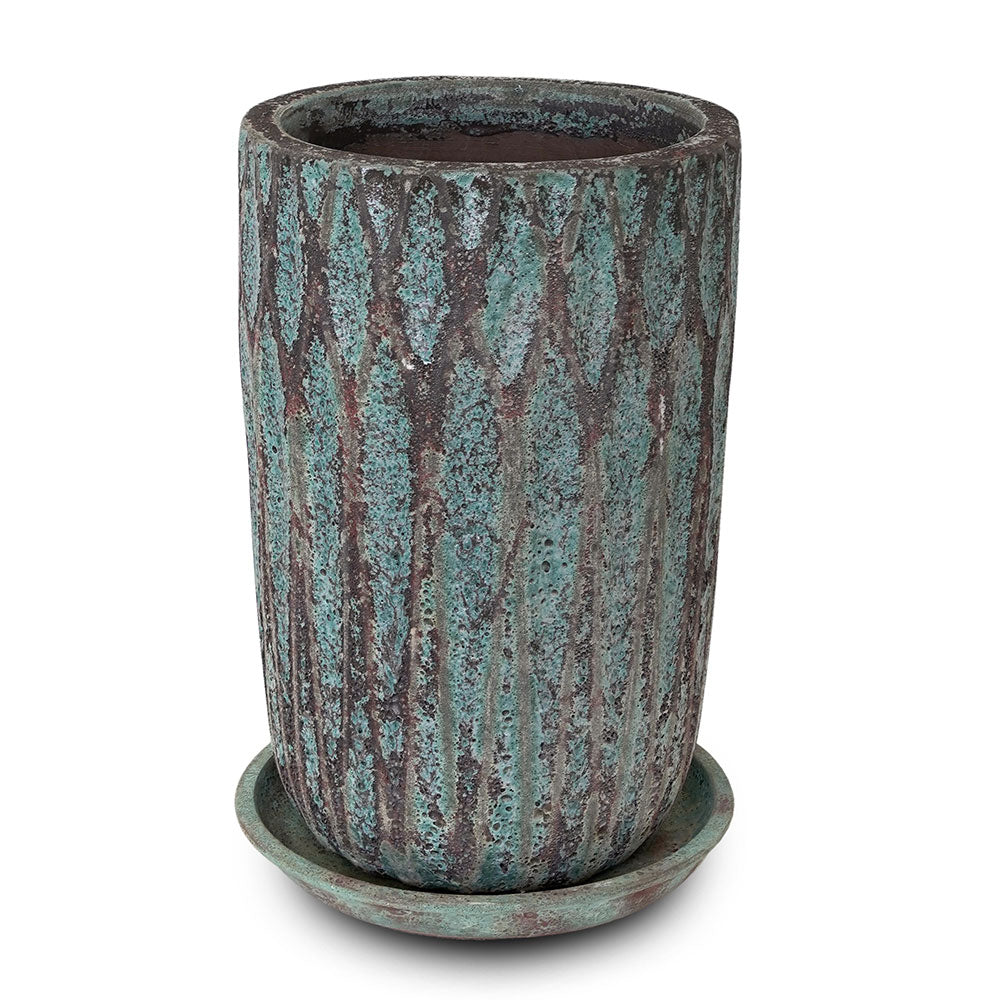 MOURA PLANTER WITH SAUCER - حوض مورا المميز