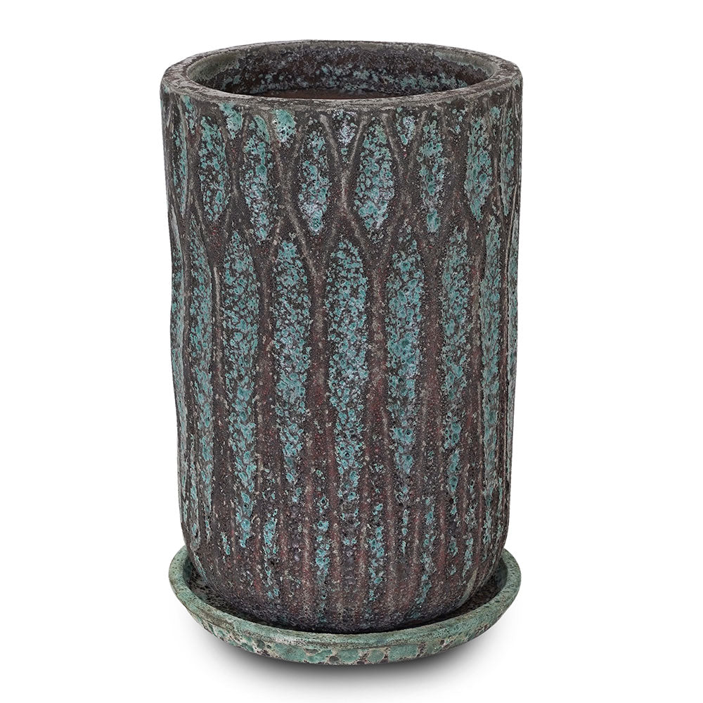 MOURA PLANTER WITH SAUCER - حوض مورا المميز