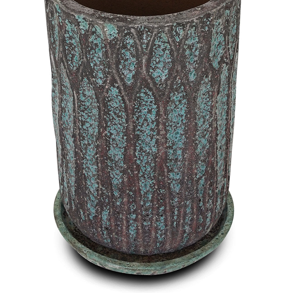 MOURA PLANTER WITH SAUCER - حوض مورا المميز