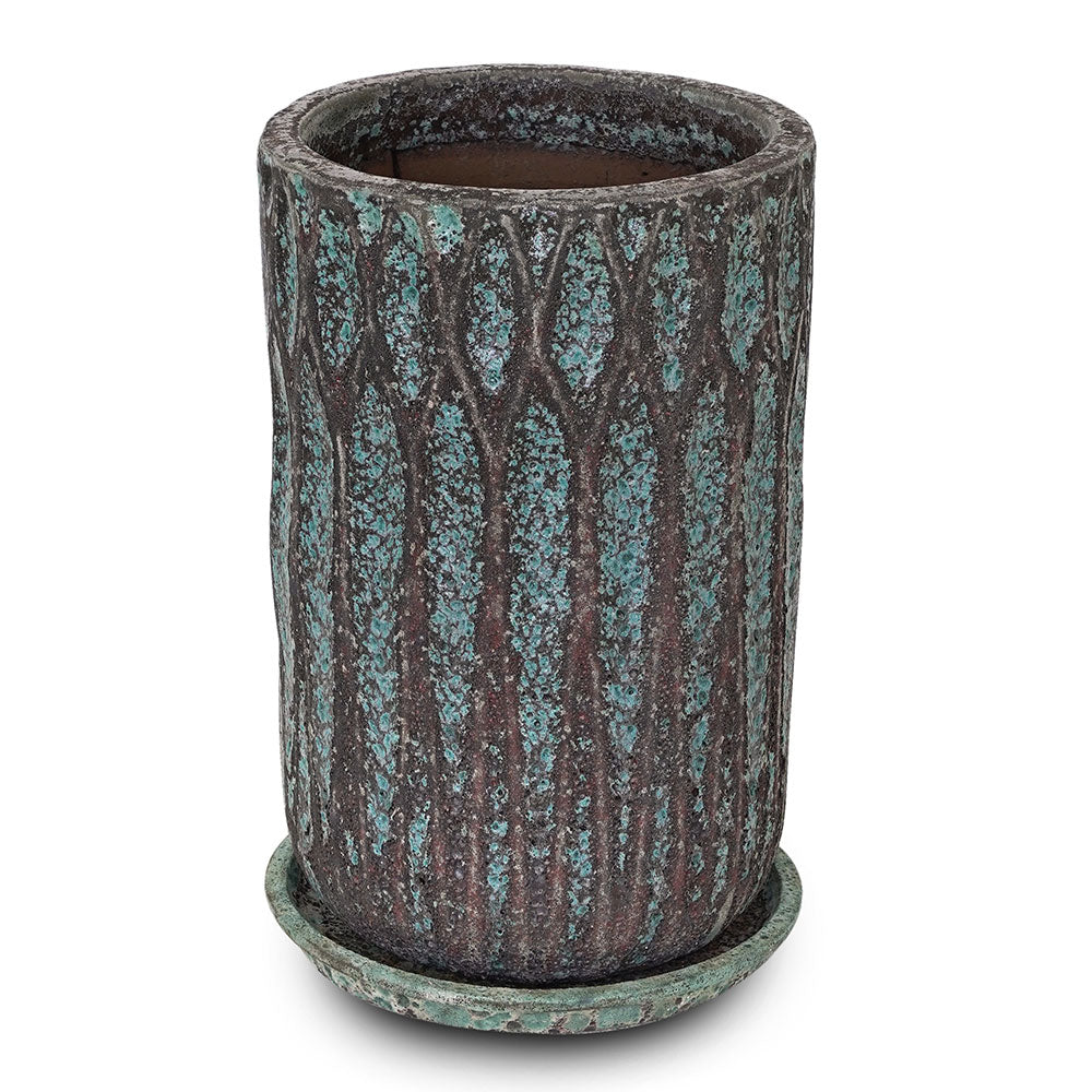 MOURA PLANTER WITH SAUCER - حوض مورا المميز
