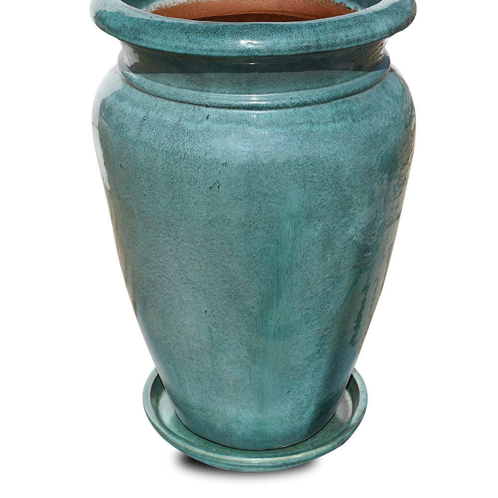 VEENDAM MISTY GREEN CERAMIC PLANTER