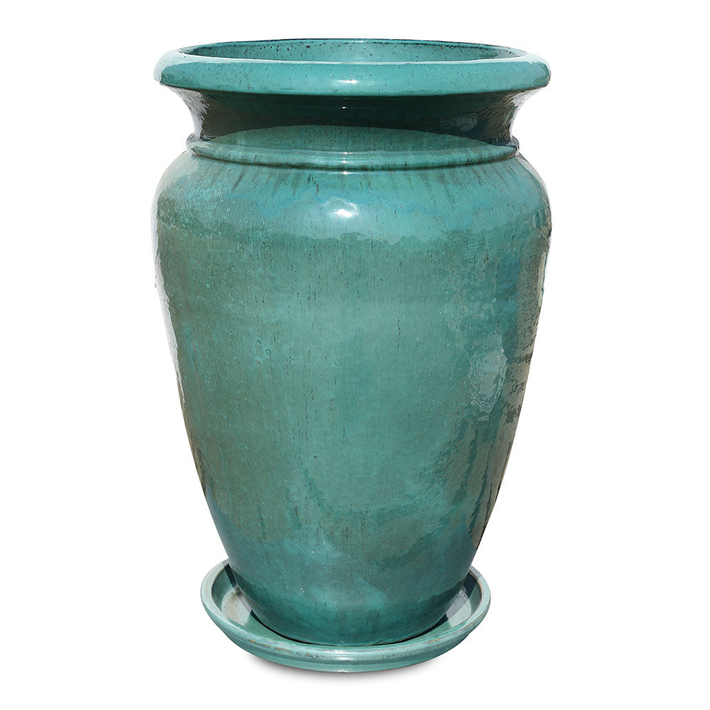 VEENDAM TURQUOISE CERAMIC PLANTER