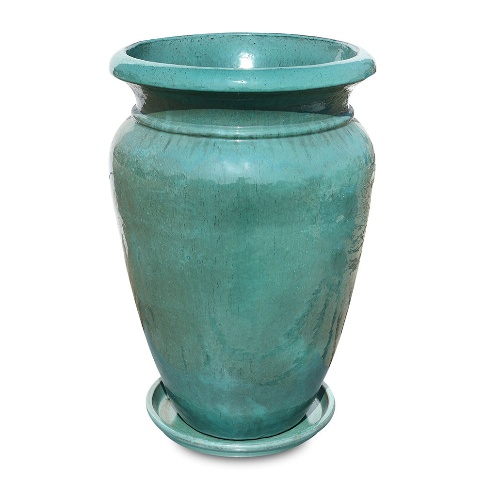 VEENDAM TURQUOISE CERAMIC PLANTER
