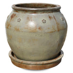 MONTFORT ANTIQUE WHITE CERAMIC PLANTER