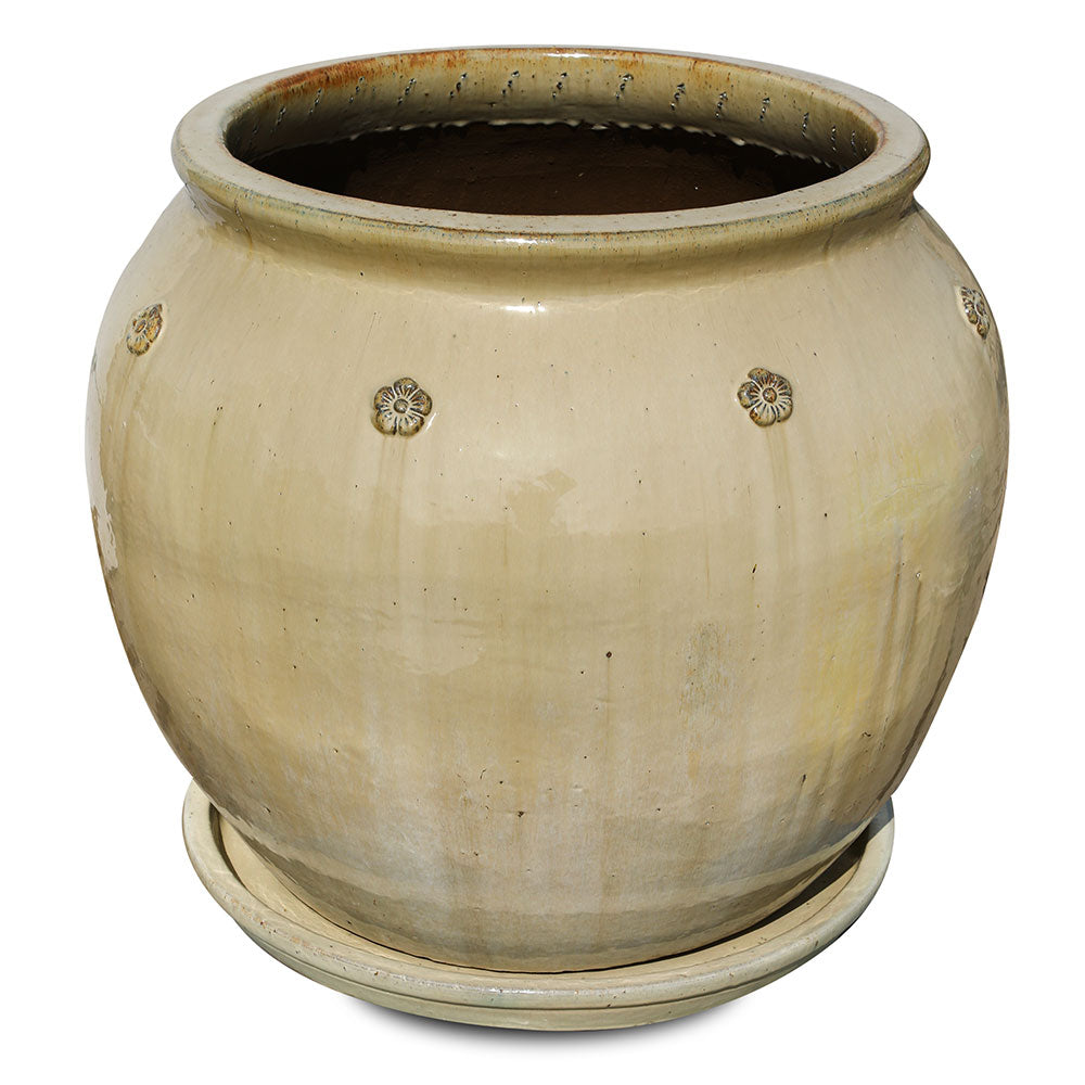 MONTFORT CREAMY CERAMIC PLANTER