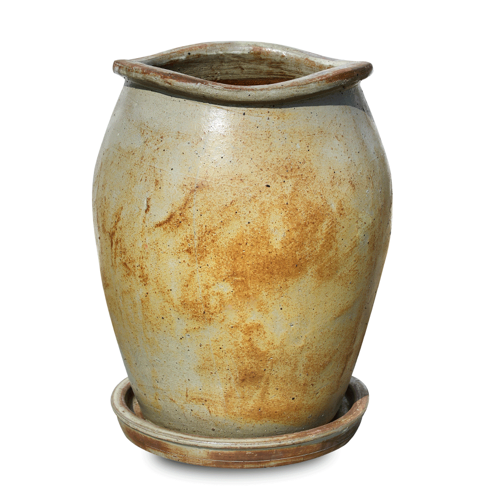 HEERLEN ANTIQUE WHITE CERAMIC PLANTER