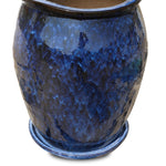 HEERLEN GLAZED BLUE CERAMIC PLANTER
