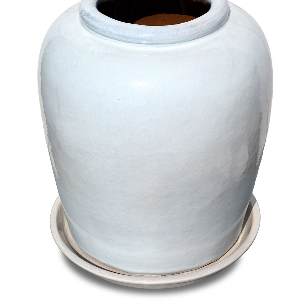 VIANEN WHITE CERAMIC PLANTER