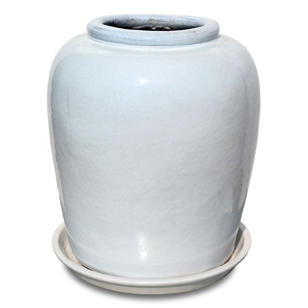 VIANEN WHITE CERAMIC PLANTER