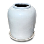 VIANEN WHITE CERAMIC PLANTER