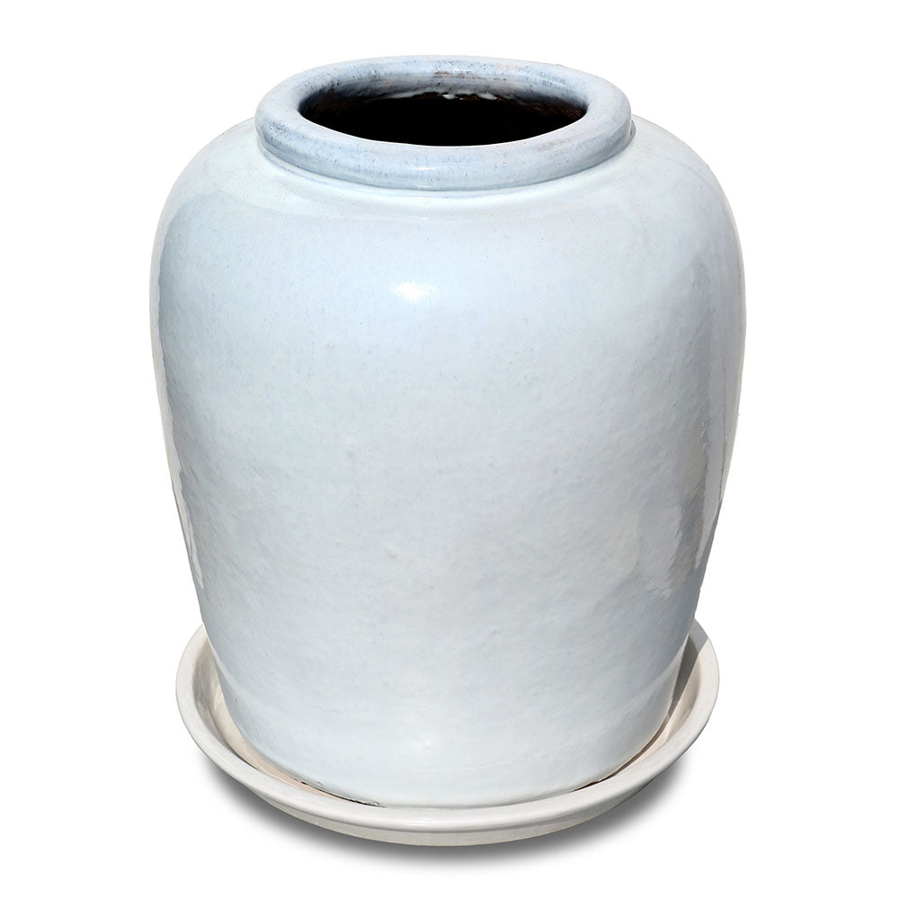 VIANEN WHITE CERAMIC PLANTER