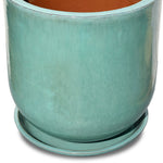 ZEIST GREEN CERAMIC PLANTER