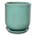 ZEIST GREEN CERAMIC PLANTER