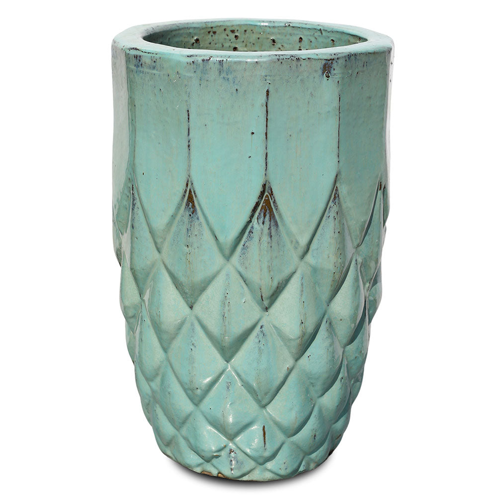 UTRECHT GREEN CERAMIC PLANTER