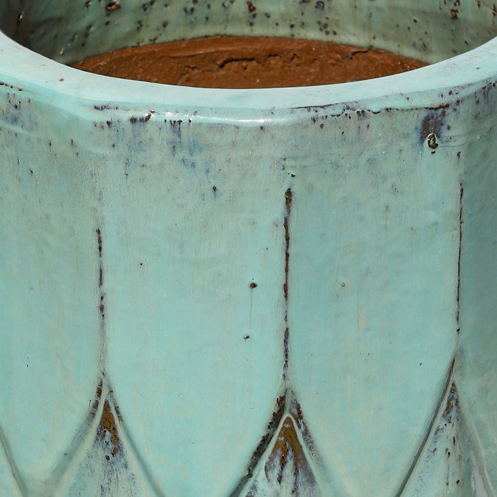 UTRECHT GREEN CERAMIC PLANTER