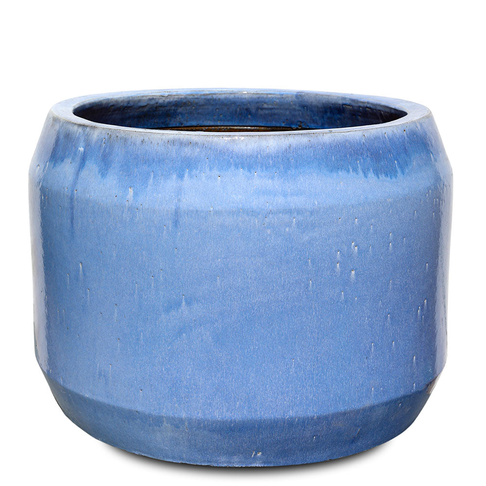RHENEN ICY BLUE CERAMIC PLANTER