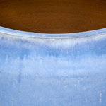RHENEN ICY BLUE CERAMIC PLANTER