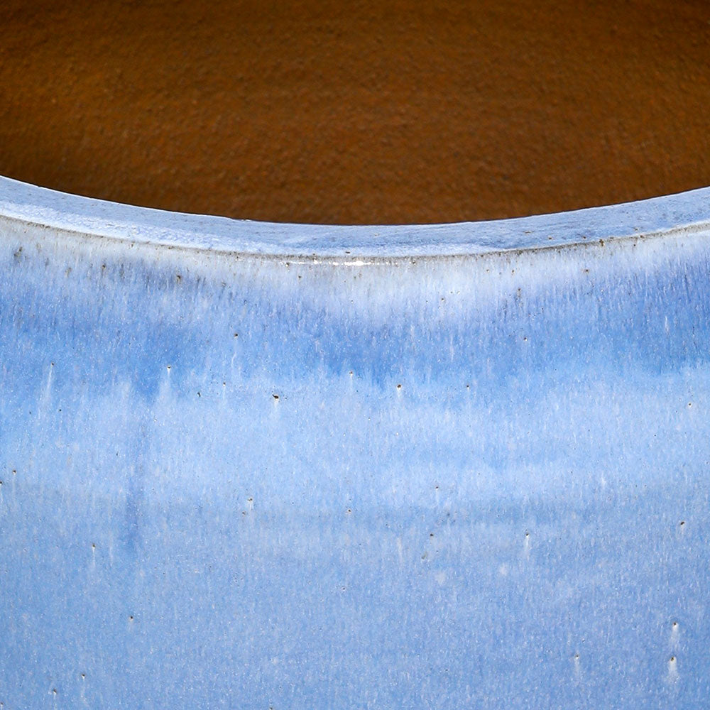 RHENEN ICY BLUE CERAMIC PLANTER