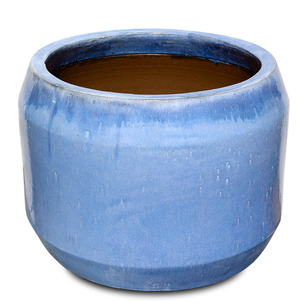 RHENEN ICY BLUE CERAMIC PLANTER